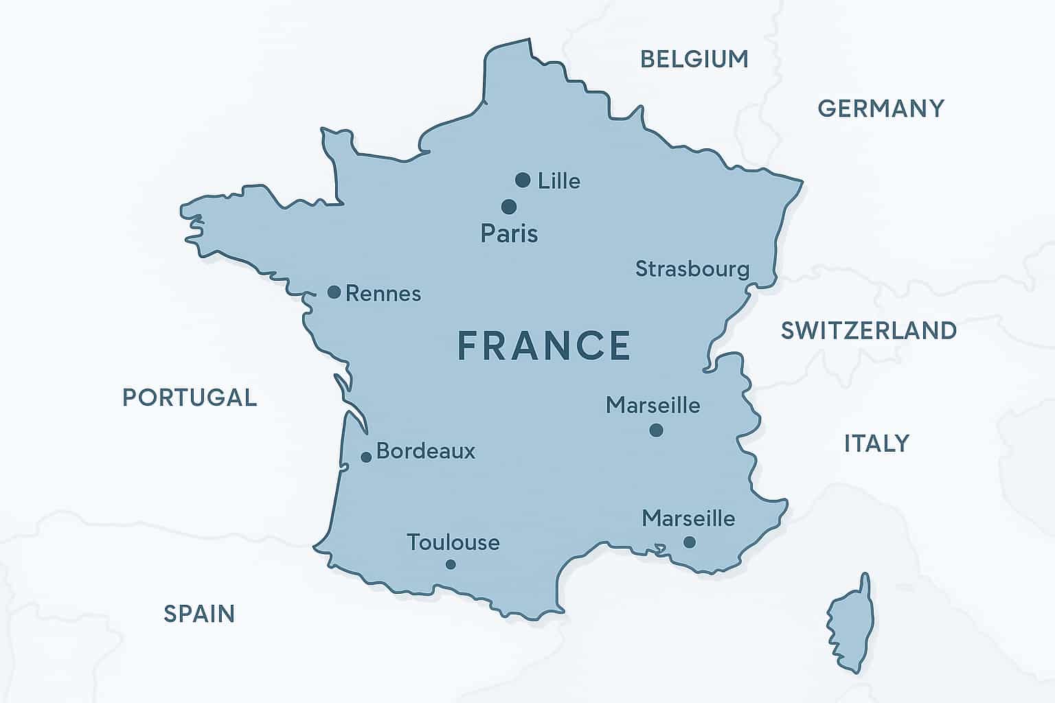 Carte France zones intervention serrurier