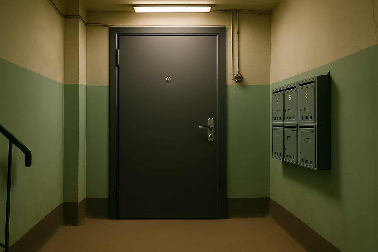 Nouvelle porte blindée installée