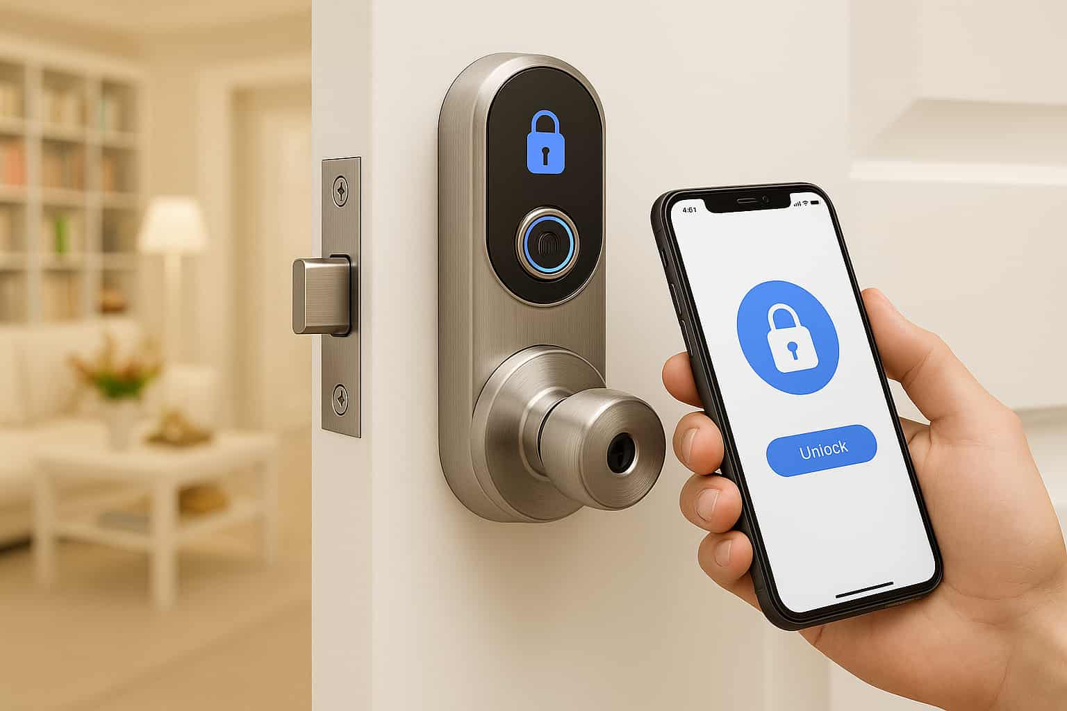 Serrure connectée moderne