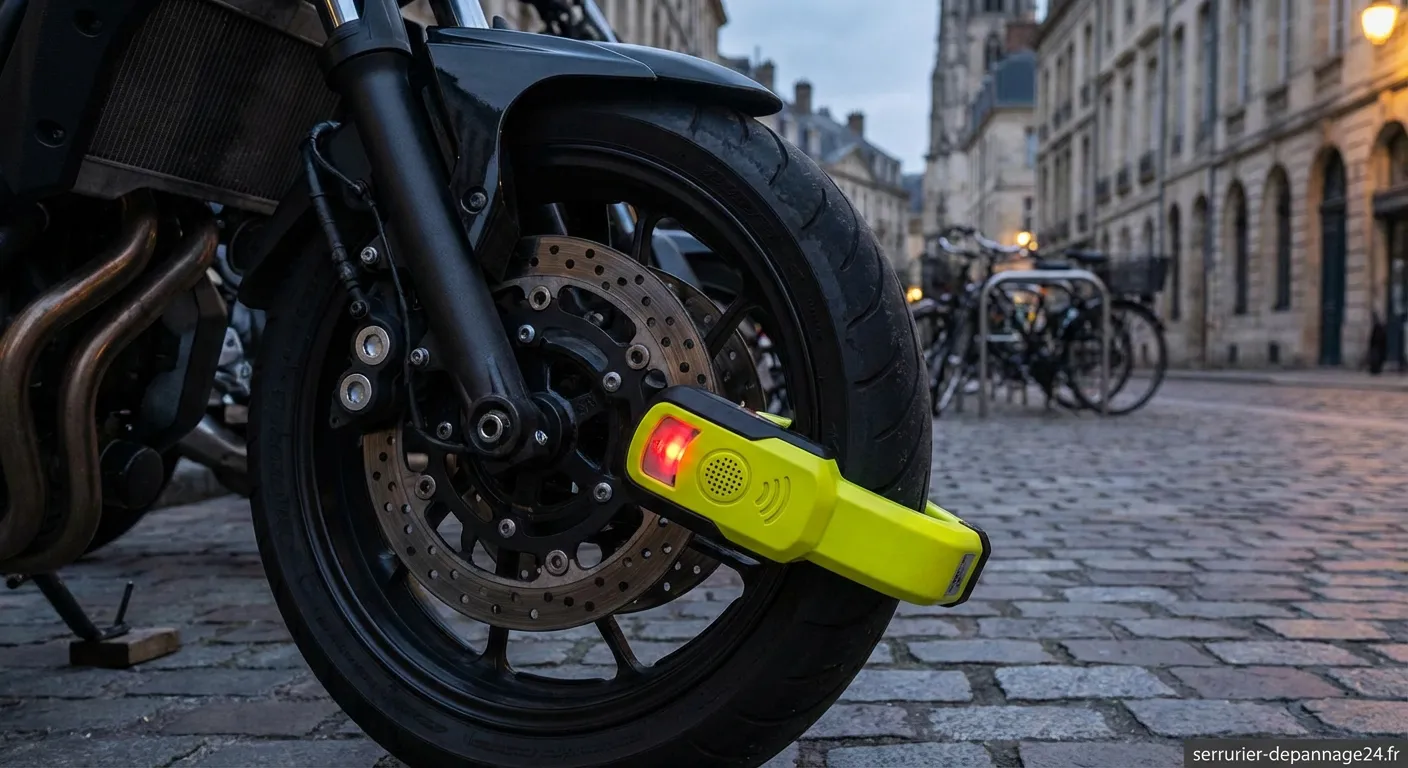 Bloque-disque alarme : dissuasion efficace contre le vol