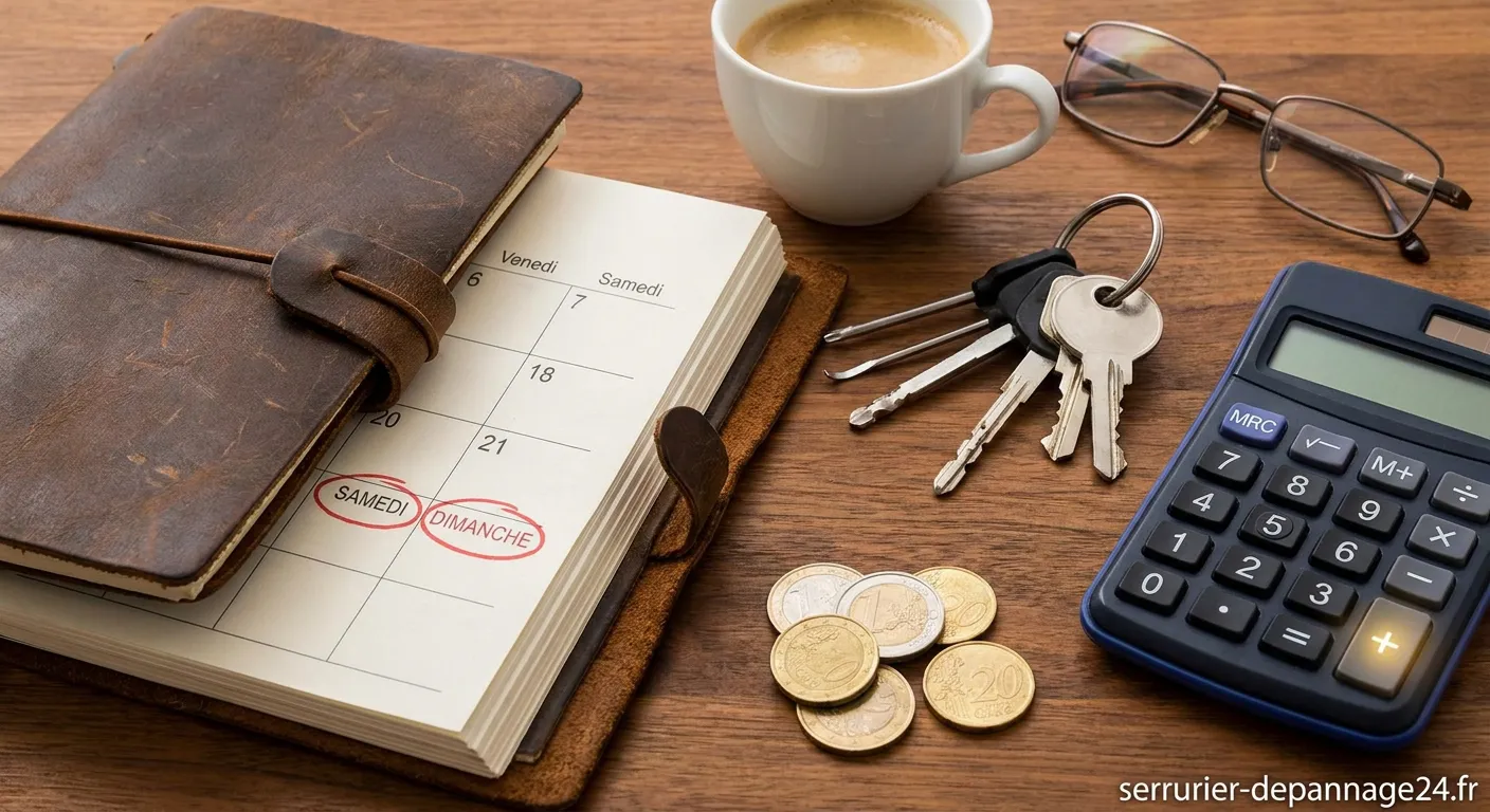 Comprendre les suppléments weekend en serrurerie : guide complet