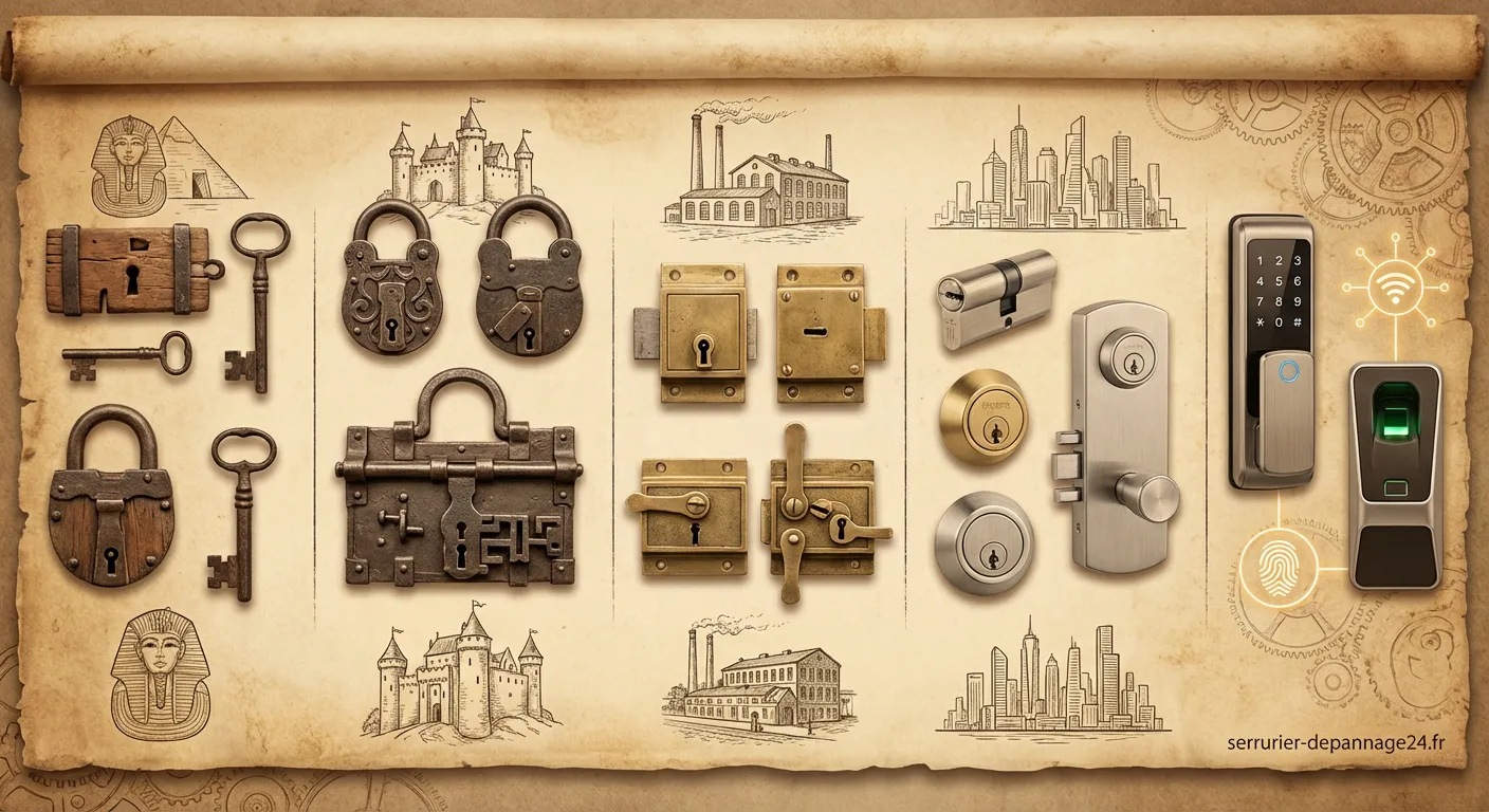 Histoire des serrures : évolution et sécurité à travers les âges