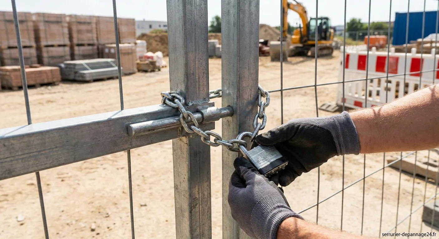 Comment bien verrouiller portail chantier : Guide de sécurité